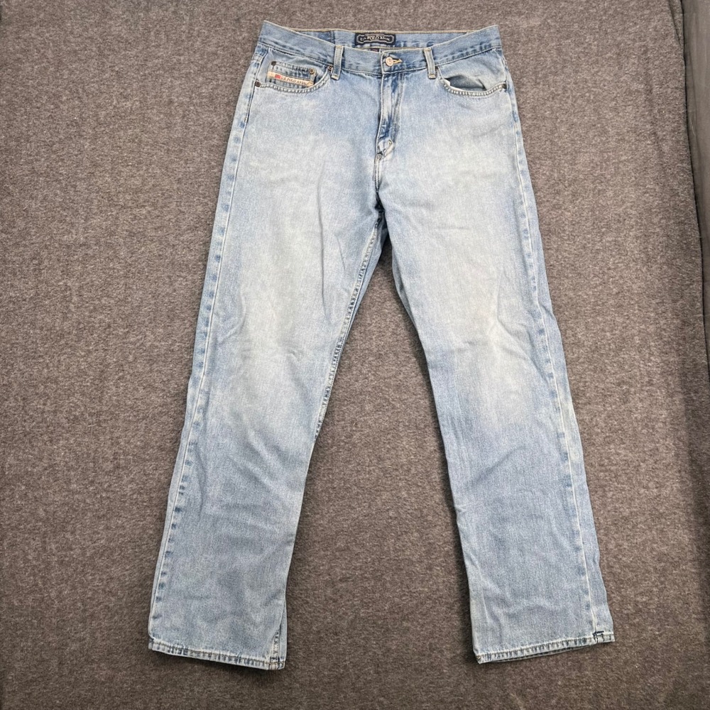 US Polo Assn Mens Light Wash‎ Straight Leg Denim Jeans Size 34  Blue Vintage